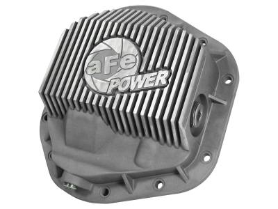 aFe Street Series Front Differential Cover Raw w/Machined Fins Ford F-250/F-350/Excursion 99-16 V8-7.3L/6.0L/6.4L/6.7L (td) - 46-70080