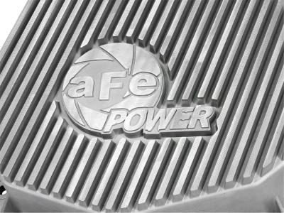 AFE Power - aFe Street Series Rear Differential Cover Raw w/Machined Fins Dodge Diesel Trucks 03-05 L6-5.9L (td) (AAM 10.5-14 Bolt Axles) - 46-70090 - Image 5