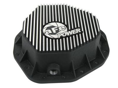 AFE Power - aFe Pro Series Rear Differential Cover Kit Black w/Machined Fins/Gear Oil Dodge Diesel Trucks 03-05 L6-5.9L (td) (AAM 10.5-14 Bolt Axles) - 46-70092-WL - Image 3