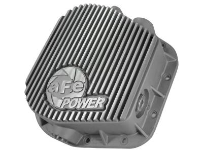 aFe Street Series Rear Differential Cover Raw w/Machined Fins Ford F-150 97-16 (9.75-12 Bolt Axles) - 46-70150