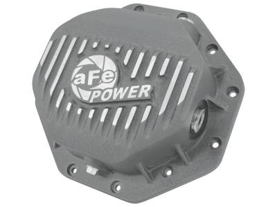 Steering And Suspension - Differential Covers - AFE Power - aFe Street Series Rear Differential Cover Raw w/Machined Fins Dodge/RAM 94-16 (Corporate 9.25-12 Bolt Axles) - 46-70270