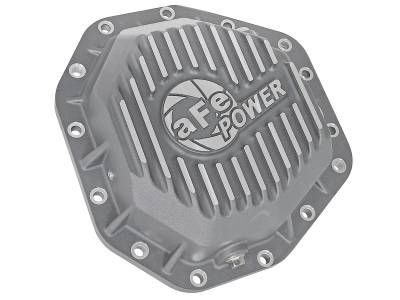 AFE Power - aFe Street Series Rear Differential Cover Raw w/Machined Fins Ford Diesel Trucks 2017 V8-6.7L (td) - 46-70350 - Image 2