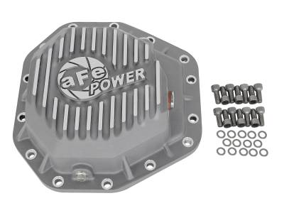 AFE Power - aFe Street Series Rear Differential Cover Raw w/Machined Fins Ford Diesel Trucks 2017 V8-6.7L (td) - 46-70350 - Image 6