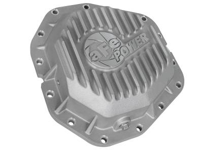 AFE Power - aFe Street Series Rear Differential Cover Black w/Machined Fins w/Gear Oil Ford Diesel Trucks 2017 V8-6.7L (td) Dually models - 46-70380 - Image 2