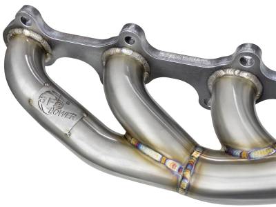 AFE Power - aFe Twisted Steel 304 Stainless Steel Race Series Shorty Header; Up-Pipe;/Down-Pipe Power Package GM Diesel Trucks 04.5-10 V8-6.6L (td) LLY/LBZ/LMM - 48-34008 - Image 3