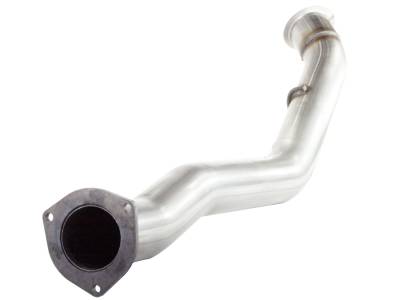 Exhaust - Exhaust Systems - AFE Power - aFe ATLAS 4 IN Aluminized Steel Down-Pipe Back Exhaust System Dodge RAM Diesel Trucks 07.5-12 L6-6.7L (td) - 49-02009