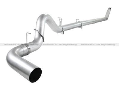 Exhaust - Exhaust Systems - AFE Power - aFe ATLAS 5 IN Aluminized Steel Turbo-Back Race Pipe w/o Muffler/Exhaust Tip Dodge Diesel Trucks 94-02 L6-5.9L (td) - 49-02033NM