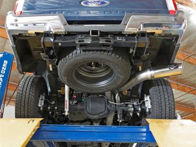 AFE Power - aFe ATLAS 5 IN Aluminized Steel DPF-Back Exhaust System w/Polished Tip Ford Diesel Trucks 17-18 V8-6.7L (td) - 49-03090-P - Image 2