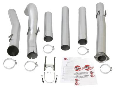 AFE Power - aFe ATLAS 5 IN Aluminized Steel Down-Pipe Back Exhaust System w/o Muffler Ford Diesel Trucks 17-18 V8-6.7L (td) - 49-03093NM - Image 5