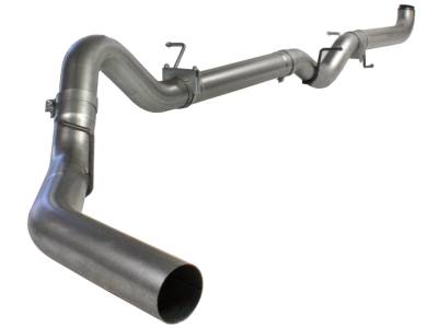 Exhaust - Exhaust Systems - AFE Power - aFe ATLAS 4 IN Aluminized Steel Down-Pipe Back Exhaust System GM Diesel Trucks 07.5-10 V8-6.6L (td) LMM - 49-04002NM