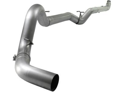 Exhaust - Exhaust Systems - AFE Power - aFe ATLAS 5 IN Aluminized Steel Down-Pipe Back Exhaust System GM Diesel Trucks _x000D_ 01-07 V8-6.6L (td) LB7/LLY/LBZ - 49-04007NM