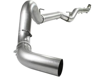 Exhaust - Exhaust Systems - AFE Power - aFe ATLAS 5 IN Aluminized Steel Down-Pipe Back Exhaust System GM Diesel Trucks 07.5-10 V8-6.6L (td) LMM - 49-04033NM