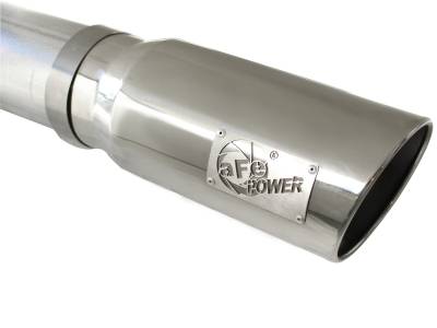 AFE Power - aFe ATLAS 5 IN Aluminized Steel DPF-Back Exhaust System w/Polished Tip GM Diesel Trucks 07.5-10 V8-6.6L (td) LMM - 49-04040-P - Image 4