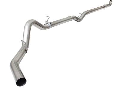 Exhaust - Exhaust Systems - AFE Power - aFe ATLAS 4 IN Aluminized Steel Down-Pipe Back Exhaust System GM Diesel Trucks 01-10 V8-6.6L (td) LB7/LLY/LBZ/LMM - 49-04059NM