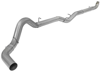 Exhaust - Exhaust Systems - AFE Power - aFe ATLAS 5 IN Aluminized Steel Down-Pipe Back Exhaust System GM Diesel Trucks 01-10 V8-6.6L (td) LB7/LLY/LBZ/LMM - 49-04060NM