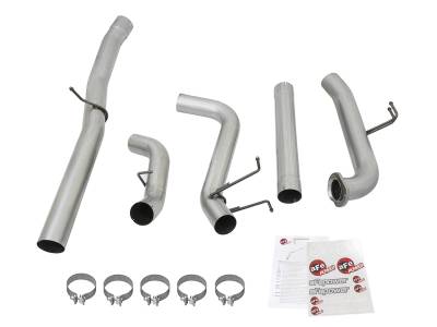 AFE Power - aFe ATLAS 5 IN Aluminized Steel Down-Pipe Back Exhaust System w/o Muffler GM Diesel Trucks 17-18 V8-6.6L (td) L5P - 49-04087NM - Image 6