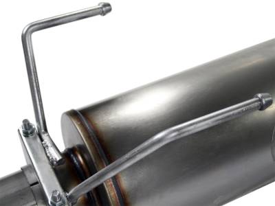 AFE Power - aFe Large Bore-HD 4 IN 409 Stainless Steel Turbo-Back Race Pipe w/Muffler w/o Exhaust Tip Dodge Diesel Trucks 04.5-07 L6-5.9L (td) - 49-12004 - Image 2