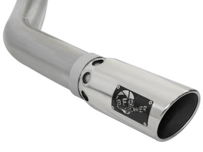 AFE Power - aFe Large Bore-HD 4in 409 Stainless Steel DPF-Back Exhaust System w/Polished Tip Dodge RAM Diesel Trucks 07.5-12 L6-6.7L (td) - 49-42006-P - Image 2