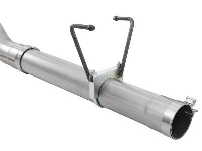 AFE Power - aFe Large Bore-HD 4in 409 Stainless Steel DPF-Back Exhaust System w/Polished Tip Dodge RAM Diesel Trucks 07.5-12 L6-6.7L (td) - 49-42006-P - Image 3