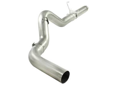 aFe Large Bore-HD 5in 409 Stainless Steel DPF-Back Exhaust System Dodge RAM Diesel Trucks 07.5-12 L6-6.7L (td) - 49-42016