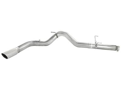 AFE Power - aFe Large Bore-HD 5in 409 Stainless Steel DPF-Back Exhaust System w/Polished Tip Dodge RAM Diesel Trucks 07.5-12 L6-6.7L (td) - 49-42016-P - Image 3