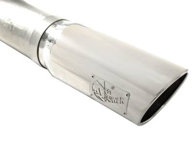 AFE Power - aFe Large Bore-HD 5in 409 Stainless Steel DPF-Back Exhaust System w/Polished Tip Dodge RAM Diesel Trucks 07.5-12 L6-6.7L (td) - 49-42016-P - Image 5