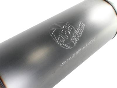 AFE Power - aFe Large Bore-HD 5 IN 409 Stainless Steel Turbo-Back Race Pipe w/Muffler/Black Tip Dodge Diesel Trucks 03-04.5 L6-5.9L (td) - 49-42032-B - Image 7