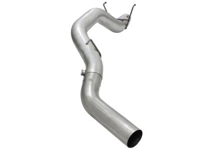 aFe Large Bore-HD 5in 409 Stainless Steel DPF-Back Exhaust System RAM Diesel Trucks 13-18 L6-6.7L (td) - 49-42039