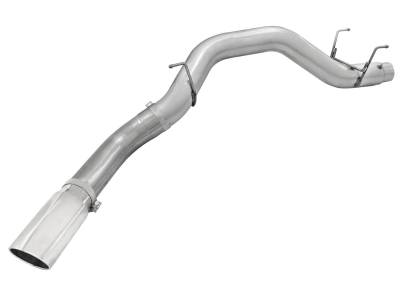AFE Power - aFe Large Bore-HD 5in 409 Stainless Steel DPF-Back Exhaust System w/Polished Tip RAM Diesel Trucks 13-18 L6-6.7L (td) - 49-42039-P - Image 2