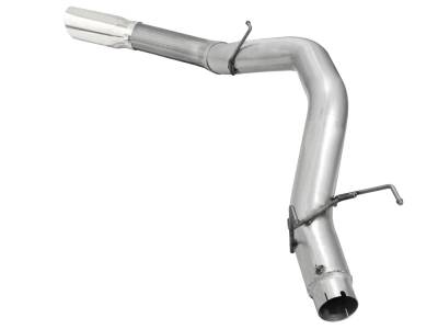 AFE Power - aFe Large Bore-HD 5in 409 Stainless Steel DPF-Back Exhaust System w/Polished Tip RAM Diesel Trucks 13-18 L6-6.7L (td) - 49-42039-P - Image 3