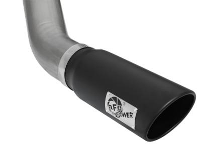 AFE Power - aFe Large Bore-HD 5in 409 Stainless Steel DPF-Back Exhaust System w/Black Tip RAM Diesel Trucks 13-18 L6-6.7L (td) - 49-42051-1B - Image 6