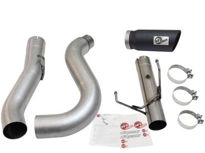AFE Power - aFe Large Bore-HD 5in 409 Stainless Steel DPF-Back Exhaust System w/Black Tip RAM Diesel Trucks 13-18 L6-6.7L (td) - 49-42051-1B - Image 7
