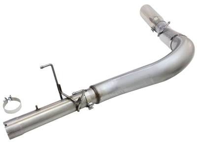 AFE Power - aFe Large Bore-HD 5in 409 Stainless Steel DPF-Back Exhaust System w/Polished Tip RAM Diesel Trucks 13-18 L6-6.7L (td) - 49-42051-1P - Image 2