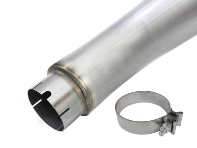AFE Power - aFe Large Bore-HD 5in 409 Stainless Steel DPF-Back Exhaust System w/Polished Tip RAM Diesel Trucks 13-18 L6-6.7L (td) - 49-42051-1P - Image 4