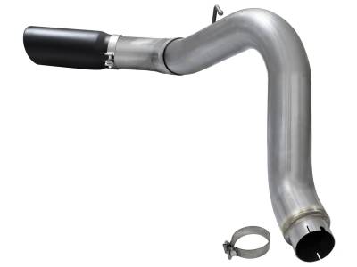 AFE Power - aFe Large Bore-HD 5in 409 Stainless Steel DPF-Back Exhaust System w/Black Tip RAM Diesel Trucks 2013 L6-6.7L (td) - 49-42052-B - Image 3