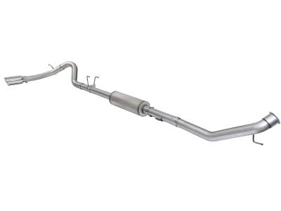 AFE Power - aFe Large Bore-HD 4 IN 409 Stainless Steel Turbo-Back Race Pipe w/Muffler/Polished Tip RAM Diesel Trucks 13-18 L6-6.7L (td) - 49-42054-P - Image 3