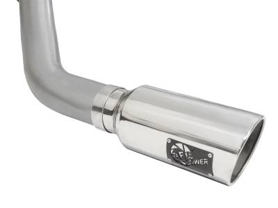 AFE Power - aFe Large Bore-HD 4 IN 409 Stainless Steel Turbo-Back Race Pipe w/Muffler/Polished Tip RAM Diesel Trucks 13-18 L6-6.7L (td) - 49-42054-P - Image 6