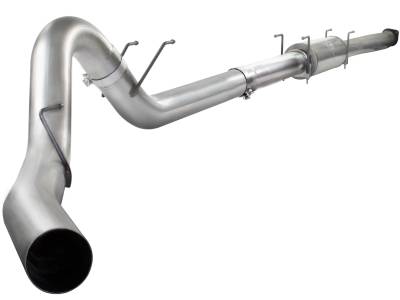 Exhaust - Exhaust Systems - AFE Power - aFe Large Bore-HD 5in 409 Stainless Steel Down-Pipe Back Exhaust System Ford Diesel Trucks 11-16 V8-6.7L (td) - 49-43039