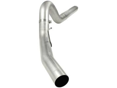 aFe Large Bore-HD 5in 409 Stainless Steel DPF-Back Exhaust System Ford Diesel Trucks 08-10 V8-6.4L (td) - 49-43054
