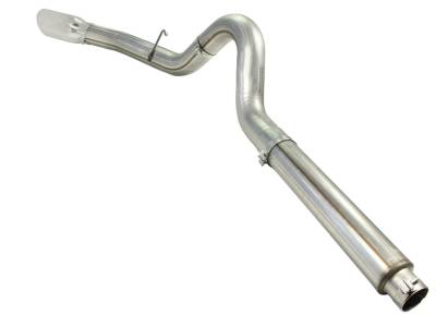 AFE Power - aFe Large Bore-HD 5in 409 Stainless Steel DPF-Back Exhaust System w/Polished Tip Ford Diesel Trucks 08-10 V8-6.4L (td) - 49-43054-P - Image 3