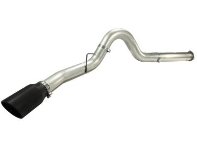 AFE Power - aFe Large Bore-HD 5in 409 Stainless Steel DPF-Back Exhaust System w/Black Tip Ford Diesel Trucks 11-14 V8-6.7L (td) - 49-43055-B - Image 2