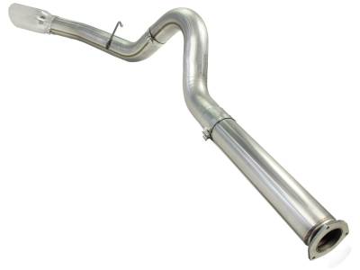 AFE Power - aFe Large Bore-HD 5in 409 Stainless Steel DPF-Back Exhaust System w/Polished Tip Ford Diesel Trucks 11-14 V8-6.7L (td) - 49-43055-P - Image 3