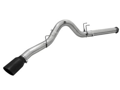 AFE Power - aFe Large Bore-HD 5in 409 Stainless Steel DPF-Back Exhaust System w/Black Tip Ford Diesel Trucks 15-16 V8-6.7L (td) - 49-43064-B - Image 2