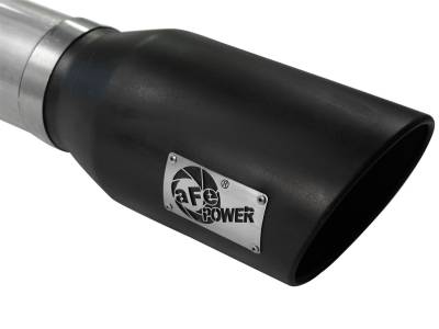 AFE Power - aFe Large Bore-HD 5in 409 Stainless Steel DPF-Back Exhaust System w/Black Tip Ford Diesel Trucks 15-16 V8-6.7L (td) - 49-43064-B - Image 6