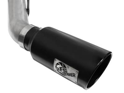 AFE Power - aFe Large Bore-HD 4in 409 Stainless Steel DPF-Back Exhaust System w/Black Tip Ford Diesel Trucks 11-14 V8-6.7L (td) - 49-43065-B - Image 7