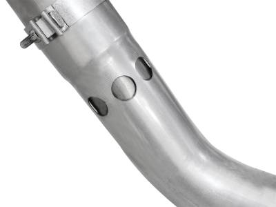 AFE Power - aFe Large Bore-HD 4in 409 Stainless Steel DPF-Back Exhaust System w/Polished Tip Ford Diesel Trucks 11-14 V8-6.7L (td) - 49-43065-P - Image 4