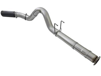 AFE Power - aFe Large Bore-HD 5in 409 Stainless Steel DPF-Back Exhaust System w/Black Tip Ford Diesel Trucks 17-18 V8-6.7L (td) - 49-43090-B - Image 4