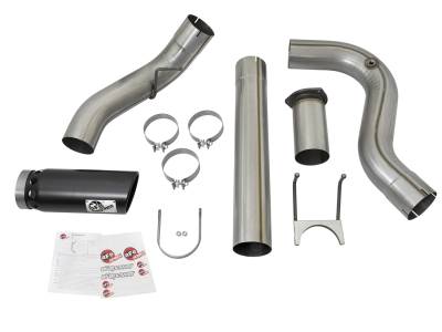 AFE Power - aFe Large Bore-HD 5in 409 Stainless Steel DPF-Back Exhaust System w/Black Tip Ford Diesel Trucks 17-18 V8-6.7L (td) - 49-43090-B - Image 8