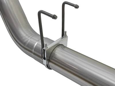 AFE Power - aFe Large Bore-HD 5in 409 Stainless Steel DPF-Back Exhaust System w/Polished Tip Ford Diesel Trucks 17-18 V8-6.7L (td) - 49-43090-P - Image 5