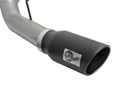 AFE Power - aFe Large BORE 5in Stainless Steel Down-Pipe Back Exhaust System w/Muffler-Black Ford Diesel Trucks 17-18 V8-6.7L (td) - 49-43093-B - Image 2
